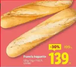 Lidl Francia baguette ajánlat