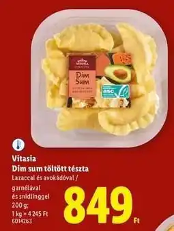 Lidl Vitasia Dim sum töltött tészta ajánlat
