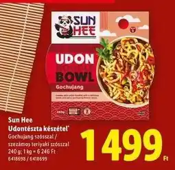 Lidl Sun Hee Udontészta készétel ajánlat