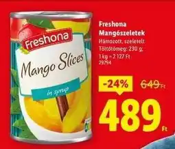 Lidl Freshona Mangószeletek ajánlat