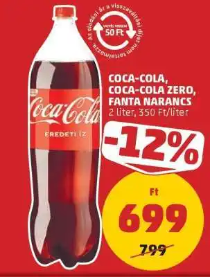 Coca Cola / Coca Cola Zero / Fanta narancs