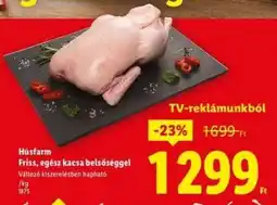 Lidl HÚSFARM Friss, egész kacsa belsőséggel ajánlat