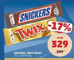 PENNY Snickers, Twix szelet ajánlat