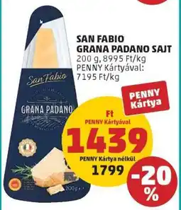 PENNY San Fabio Grana Padano Sajt ajánlat