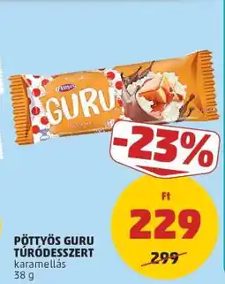 PENNY PÖTTYÖS Guru túródesszert ajánlat