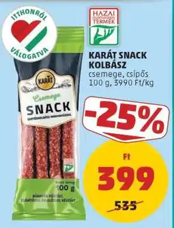 PENNY KARÁT SNACK KOLBÁSZ ajánlat