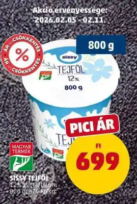 PENNY Sissy Tejföl ajánlat