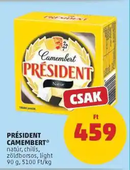 PENNY PRÉSIDENT CAMEMBERT ajánlat