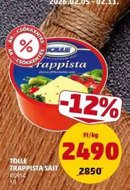 PENNY Tolle Trappista Sajt ajánlat