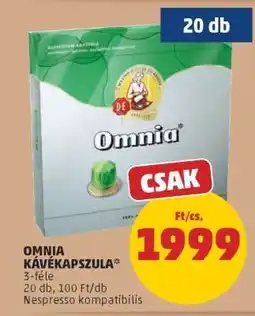 PENNY OMNIA KÁVÉKAPSZULA ajánlat