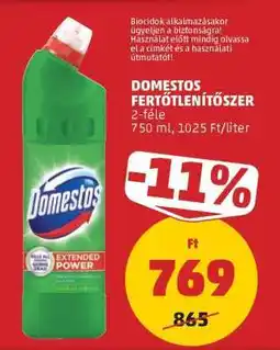PENNY DOMESTOS Fertőtlenítőszer ajánlat