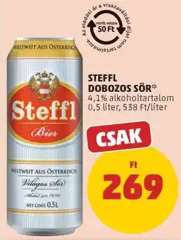 PENNY Steffl Dobozos Sör ajánlat