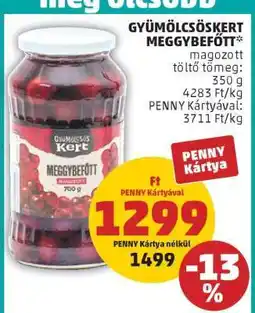 PENNY Gyümölcsöskert Meggybefőtt ajánlat