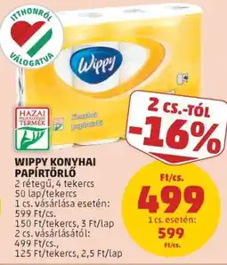 PENNY Wippy Konyhai Papírtörlő ajánlat