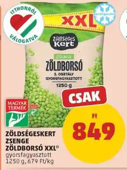 PENNY Zöldségeskert Zsenge Zöldborsó XXL ajánlat