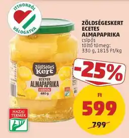 PENNY Zöldségeskert Ecetes Almapaprika ajánlat