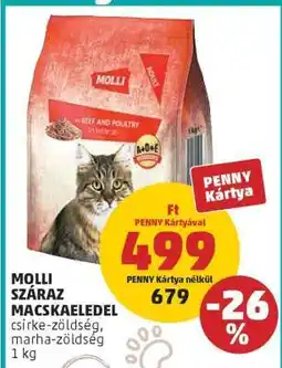 PENNY MOLLI SZÁRAZ MACSKAELEDEL ajánlat