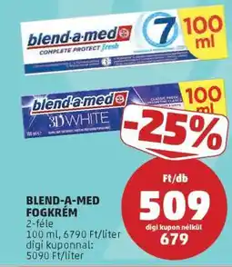 PENNY Blend-a-med Fogkrém ajánlat