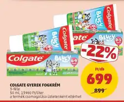 PENNY COLGATE GYEREK FOGKRÉM ajánlat