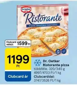 Tesco DR. OETKER Ristorante pizza ajánlat