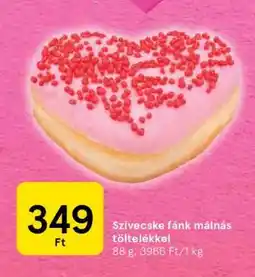 Tesco Szivecske fánk málnás töltelékkel ajánlat