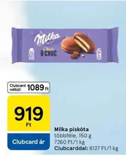 Tesco Milka piskóta ajánlat