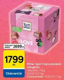 Tesco Ritter Sport tejcsokoládé-válogatás ajánlat