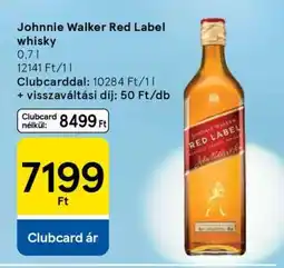 Tesco JOHNNIE WALKER Red Label Whisky ajánlat