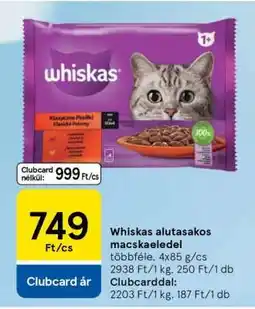 Tesco Whiskas alutasakos macskaeledel ajánlat