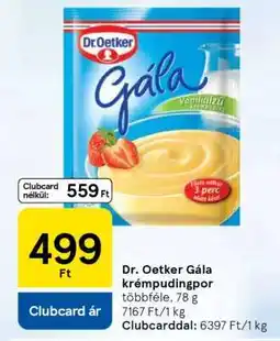 Tesco Dr. Oetker Gála krémpudingpor ajánlat