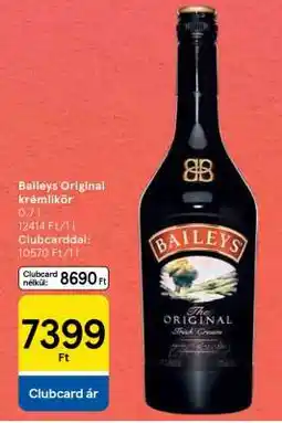 Tesco Baileys Original krémlikőr ajánlat