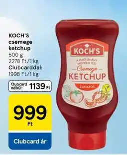 Tesco Koch's csemege ketchup ajánlat