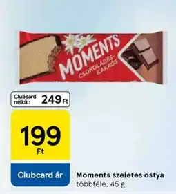 Tesco Moments szeletes ostya ajánlat