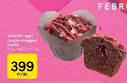 Tesco Valentin-napi csokis-meggyes muffin ajánlat