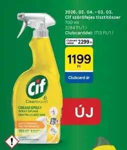 Tesco Cif szórófejes tisztítószer ajánlat