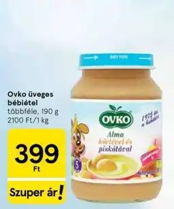 Tesco Ovko üveges bébiétel ajánlat