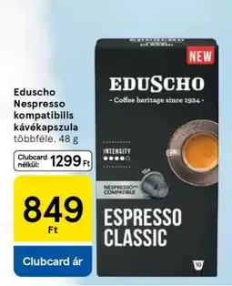 Tesco EDUSCHO Nespresso kompatibilis kávékapszula ajánlat