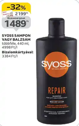 Auchan Syoss sampon, balzsam ajánlat