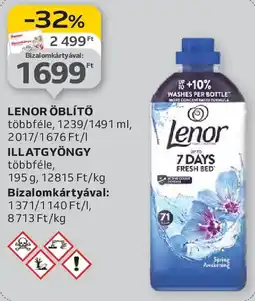 Auchan Lenor öblítő / illatgyöngy ajánlat