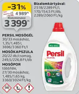 Auchan Persil mosógél, mosókapszula, mosópor ajánlat