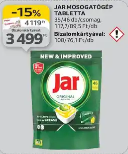 Auchan Jar mosogatógép tabletta ajánlat