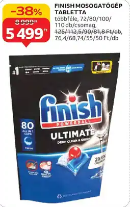 Auchan Finish mosogatógép tabletta ajánlat