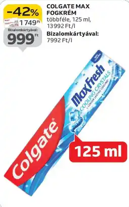 Auchan Colgate Max fogkrém ajánlat