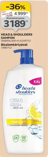 Auchan Head&Shoulders sampon ajánlat