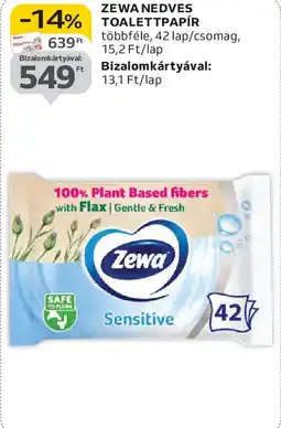 Auchan Zewa nedves toalettpapír ajánlat