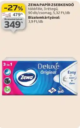 Auchan ZEWA PAPÍR ZSEBKENDŐ ajánlat