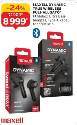 Auchan Maxell Dynamic True wireless fülhallgató ajánlat
