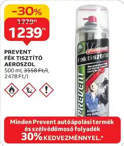 Auchan Prevent Fék tisztító aeroszol ajánlat