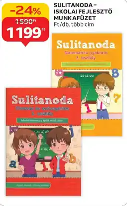 Auchan Sulitanoda- iskolai fejlesztő munkafüzet ajánlat