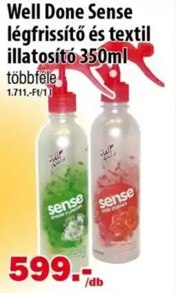 Vianni Drogéria Well Done Sense légfrissítő és textil illatosító ajánlat